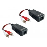 FOLKSAFE audio extender FS-2001AA μέσω καλωδίου RJ45, RCA σε RCA, έως 1000m Ήχος