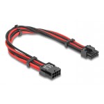 DELOCK καλώδιο 8 pin σε 6+2 pin PCIe 80975 με υφασμάτινη επένδυση, 30cm Εσωτερικά PC