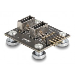 DELOCK αντάπτορας USB 2.0 Pin σε 2x USB Type-E Key A 67176 με USB pin καλώδιο Εσωτερικά PC