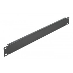 POWERTECH κάλυμμα panel NETW-0032 για rack 19"/1U, μεταλλικό, μαύρο Καμπίνες - Rack