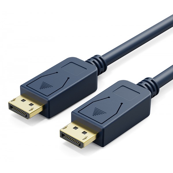 CABLETIME καλώδιο DisplayPort CT-01G, 4K/60Hz, 18 Gbps, 0.5m, μπλε Εικόνα