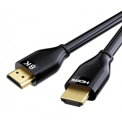 CABLETIME καλώδιο HDMI 2.1 CT-HM8K με Ethernet, 8K/60Hz, 48 Gbps, 1m, μαύρο Εικόνα