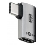 GOOBAY αντάπτορας USB-C 74441, γωνιακός 90°, USB4, 240W, 40Gbps, 8K, γκρι USB-C (Type-C)