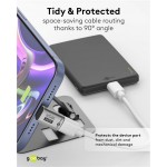 GOOBAY αντάπτορας USB-C 74442, γωνιακός 90°, USB4, 240W, 40Gbps, 8K, γκρι USB-C (Type-C)