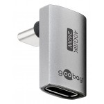 GOOBAY αντάπτορας USB-C 74442, γωνιακός 90°, USB4, 240W, 40Gbps, 8K, γκρι USB-C (Type-C)