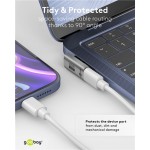 GOOBAY αντάπτορας USB-C 74443, γωνιακός 90°, USB4, 240W, 40Gbps, 8K, γκρι USB-C (Type-C)
