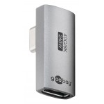 GOOBAY αντάπτορας USB-C 74443, γωνιακός 90°, USB4, 240W, 40Gbps, 8K, γκρι USB-C (Type-C)