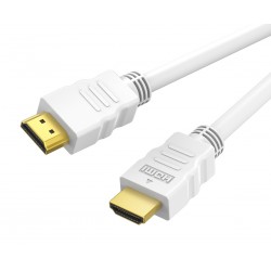 CABLETIME καλώδιο HDMI CT-HE19G με Ethernet, 4K/60Hz, 18 Gbps, 1m, λευκό Εικόνα