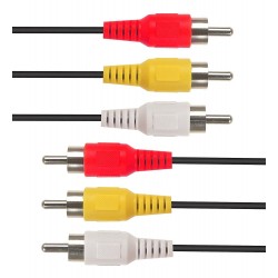 CABLETIME καλώδιο ήχου 3x RCA σε 3x RCA AV240-33N, 1.5m, μαύρο Ήχος