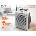 BRUNO 2 σε 1 αερόθερμο δωματίου BRN-0211, 2000W, με ανεμιστήρα, λευκό Θερμαντικά