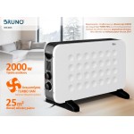 BRUNO θερμοπομπός BRN-0206, 2000W, με θερμοστάτη & ανεμιστήρα, λευκός Θερμαντικά
