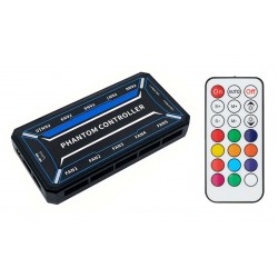 POWERTECH RGB fan controller PCF01-5C με ασύρματο χειριστήριο, 10 connectors Ψύξη - Modding
