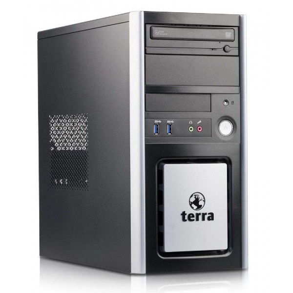 TERRA PC Tower, Refurbished Grade A Repainted, E5300, 2GB, 160GB HDD, DVD, FreeDOS Refurbished PC