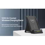 ULEFONE ασύρματος φορτιστής & βάση smartphone WCS01, 50W, μαύρος Φορτιστές Κινητών