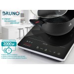 BRUNO επιτραπέζια επαγωγική εστία BRN-0205, μονή, 2000W, κουμπιά αφής, μαύρη Συσκευές Ψησίματος-Μαγειρέματος