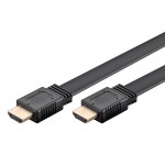 GOOBAY καλώδιο HDMI 2.0 με Ethernet 61279, flat, 18Gbit/s, 4K, 2m, μαύρο Εικόνα