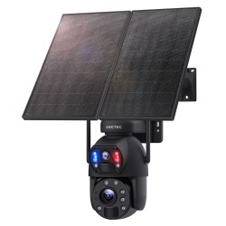 SECTEC smart ηλιακή κάμερα ST-598-6M-4G-20W-EU, 3MP dual lens, 20x zoom, 4G, SD, PTZ Smart Κάμερες