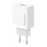 POWERTECH φορτιστής τοίχου PT-1320, USB, 12W, λευκός Φορτιστές Κινητών