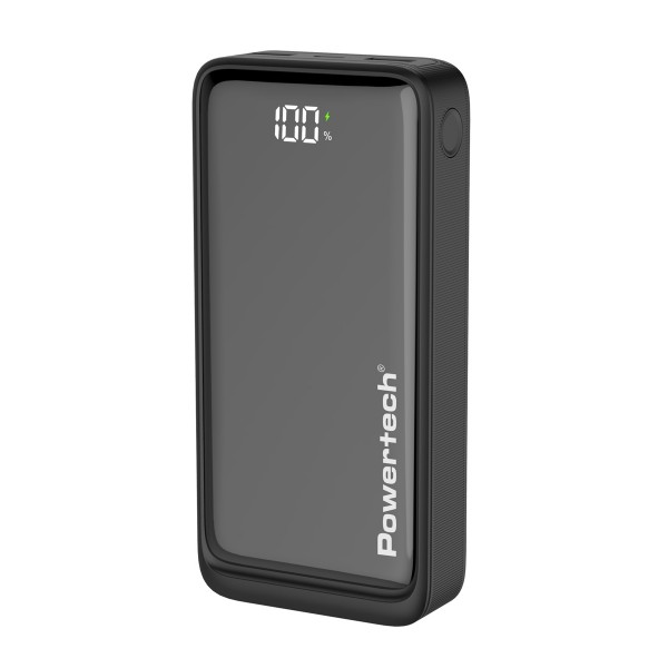 POWERTECH power bank PT-1327 με οθόνη, 20000mAh, 22.5W, μαύρο Power Bank