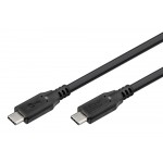 GOOBAY καλώδιο USB-C 74196, USB4, 100W, 20Gbps, 4K/60Hz, 1.5m, μαύρο USB-C (Type-C)