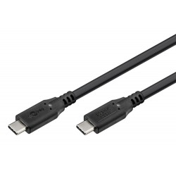 GOOBAY καλώδιο USB-C 74196, USB4, 100W, 20Gbps, 4K/60Hz, 1.5m, μαύρο USB-C (Type-C)