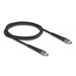 DELOCK καλώδιο USB-C 81124, 60W, 480Mbps, 1m, μαύρο USB-C (Type-C)