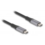 DELOCK καλώδιο USB-C 81192, 240W, 40 Gbps, 8K, 2m, E-Marker, μαύρο USB-C (Type-C)