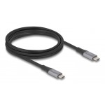 DELOCK καλώδιο USB-C 81192, 240W, 40 Gbps, 8K, 2m, E-Marker, μαύρο USB-C (Type-C)