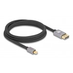 DELOCK καλώδιο mini DisplayPort σε DisplayPort 81092, 8K/60Hz, 32.4 Gbps, 2m, μαύρο Εικόνα