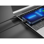 CELEBRAT καλώδιο USB-C σε USB CB-31A, 3A, 480Mbps, 1m, μαύρο USB-C (Type-C)