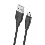 CELEBRAT καλώδιο USB-C σε USB CB-31A, 3A, 480Mbps, 1m, μαύρο USB-C (Type-C)