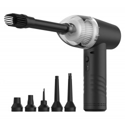 KINZIR 2 σε 1 σκουπάκι χειρός & air duster VC43, 70W, 6000mAh, μαύρο Μηχανήματα - Πολύμετρα