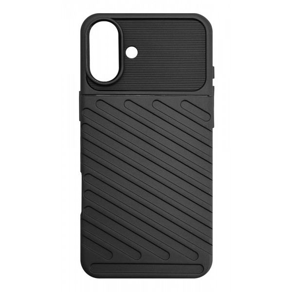 POWERTECH θήκη Thunder MOB-1995 για iPhone 16, μαύρη Θήκες