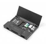 DELOCK card reader 91014 για SD & micro SD, με θήκη, USB/USB-C, 5Gbps, μαύρο USB Hubs - Card Readers