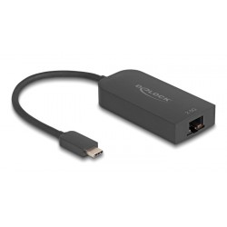 DELOCK αντάπτορας δικτύου 66046, USB-C, 2.5Gbps Ethernet, μαύρος Κάρτες Δικτύου - USB Dongles