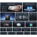 DOOGEE smartphone Blade10 Power, 6.6", 6/256GB, 10300mAh, IP68/IP69K, μαύρο Smartphones