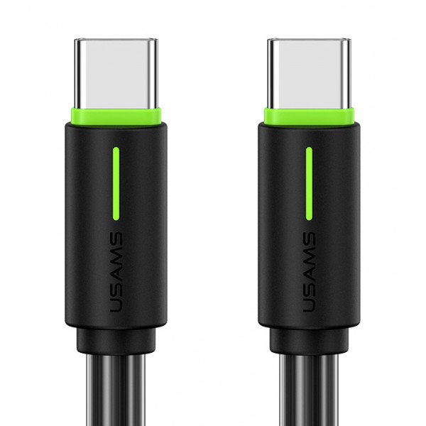 USAMS καλώδιο USB-C US-SJ734, 60W, 480Mbps, 1m, μαύρο USB-C (Type-C)