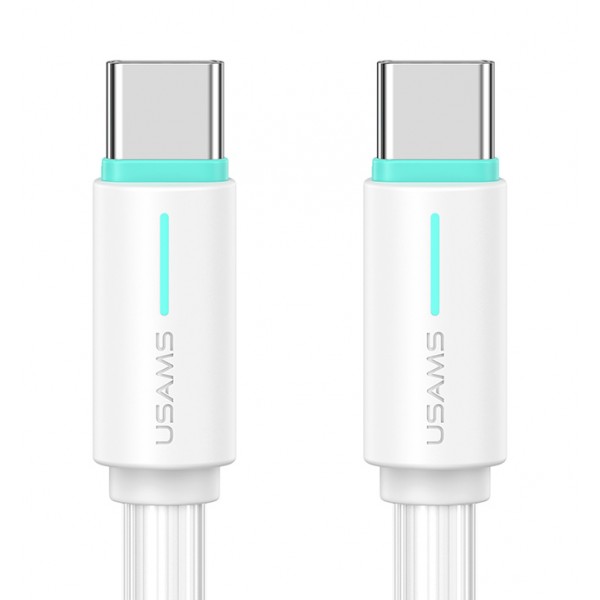 USAMS καλώδιο USB-C US-SJ734, 60W, 480Mbps, 1m, λευκό USB-C (Type-C)