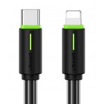 USAMS καλώδιο Lightning σε USB-C US-SJ735, 30W, 480Mbps, 1m, μαύρο USB-C (Type-C)