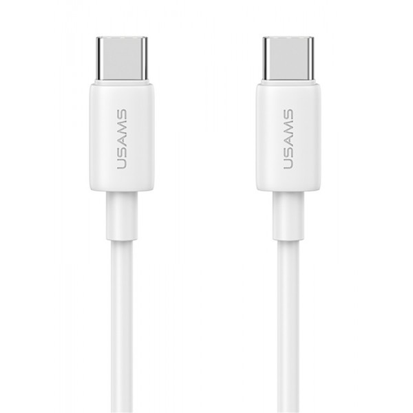 USAMS καλώδιο USB-C US-SJ711, 60W, 480Mbps, 1m, λευκό USB-C (Type-C)
