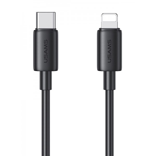 USAMS καλώδιο Lightning σε USB-C US-SJ712, 30W, 480Mbps, 1m, μαύρο USB-C (Type-C)