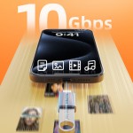 CABLETIME αντάπτορας USB-C σε USB CT-CMAF10-AG, 10Gbps, γκρι USB-C (Type-C)