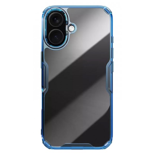 NILLKIN θήκη Nature TPU Pro για iPhone 16, διάφανη-μπλε Θήκες