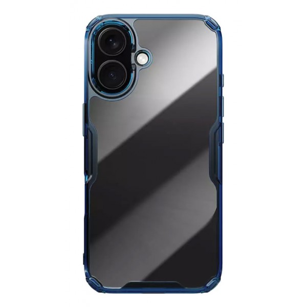NILLKIN θήκη Nature TPU Pro για iPhone 16 Plus, διάφανη-μπλε Θήκες