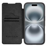 NILLKIN θήκη Qin Prop Leather για iPhone 16, δερμάτινη, μαύρη Θήκες