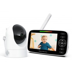 POWERTECH ενδοεπικοινωνία μωρού PT-1344 με κάμερα & οθόνη 4.3", 480p, PTZ Smart Κάμερες