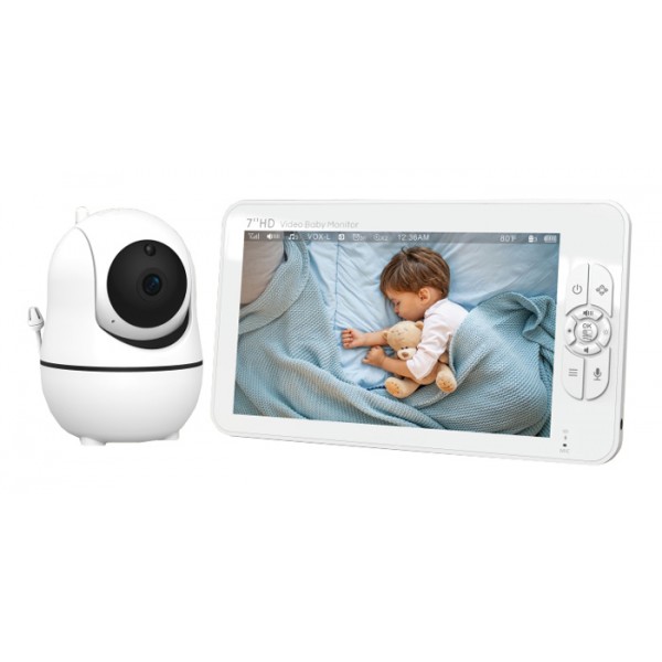 POWERTECH ενδοεπικοινωνία μωρού PT-1345 με κάμερα & οθόνη 7", 1080p, PTZ Smart Κάμερες POWERTECH ενδοεπικοινωνία μωρού PT-1345 με κάμερα & οθόνη 7", 1080p, PTZ Smart Κάμερες