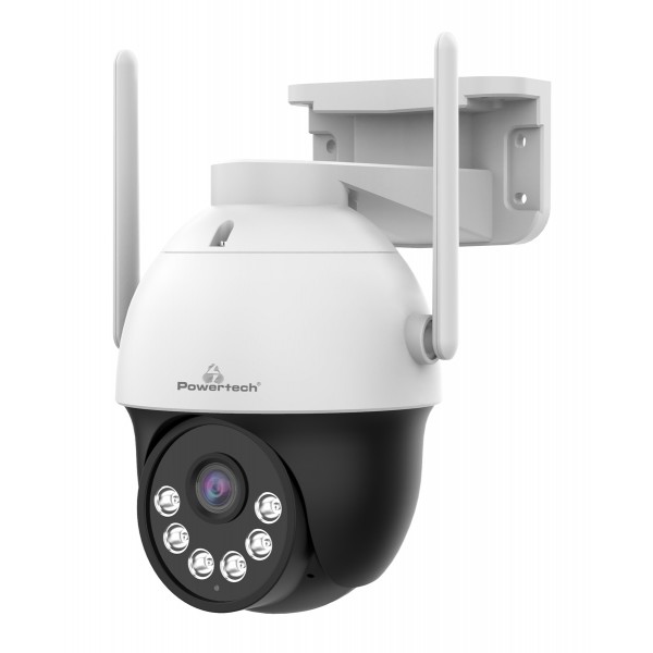 POWERTECH smart κάμερα PT-1339, 3MP, WiFi, PTZ, SD, IP66 Smart Κάμερες