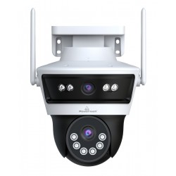 POWERTECH smart κάμερα PT-1340, 3MP, dual lens, WiFi, PTZ, SD, IP65 Smart Κάμερες