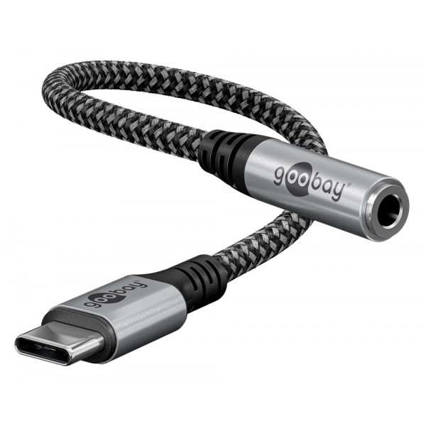 GOOBAY αντάπτορας USB-C σε 3.5mm 74056, γκρι USB-C (Type-C)